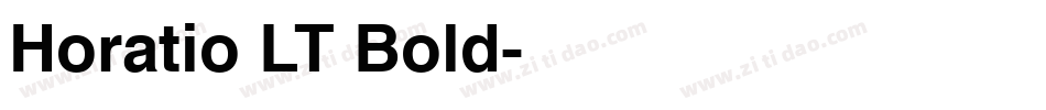 Horatio LT Bold字体转换